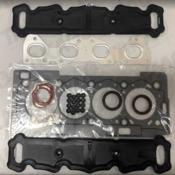 Junta Superior c/ Retentor (JG) - Citroen/Peugeot 1.6L 16V TU5JP4 206,307,C4,Aircross Flex/Gasolina