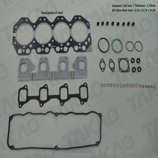 Junta Superior c/ Retentor (JG) - Toyota 3.7L 8V 14B OHV Pick-up Bandeirantes 94 até 01