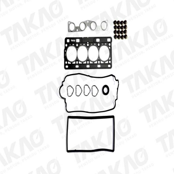 Junta Superior c/ Retentor (JG) - Peugeot/Renault 1.0L 16V 7LZ,PLZ,D4D 206,Clio,Kangoo Twingo Flex/Gasolina