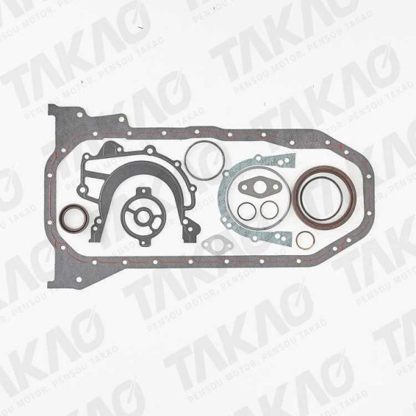 Junta Inferior c/ Retentores (JG) - Volkswagen 2.4L 10V L5 DOHC AJA Caravelle, Eurovan 98 até 00 Diesel