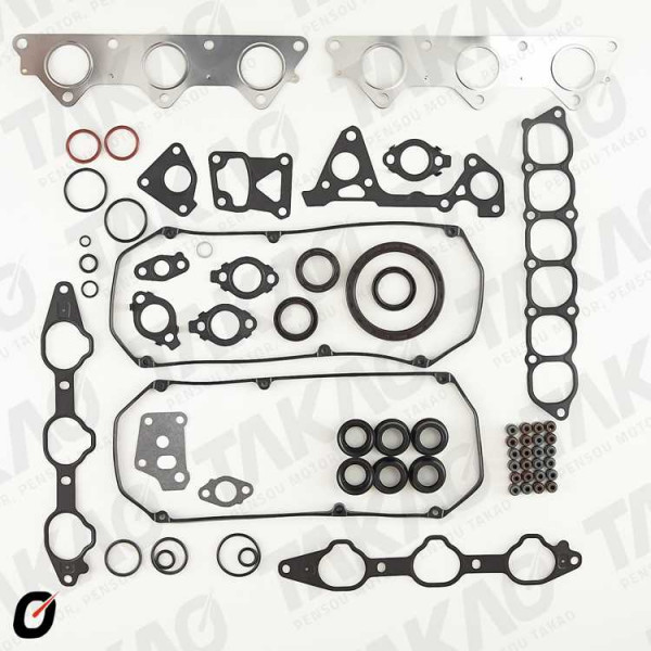 Junta Completa s/ Cabecote c/ Retentor (JG) - Mitsubishi 3.0L 24V V6 6G72 Eclipse, Pajero Full Pajero Sport
