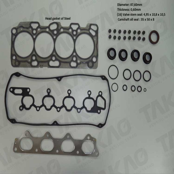 Junta Superior c/ Retentor (JG)-2.4L 16V L200 Triton pós 13