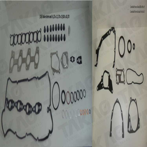 Junta Completa s/ Cabecote c/ Retentor (JG) - Hyundai/Kia 2.5L 16V DOHC D4CB HR, Bongo,K2500 Diesel