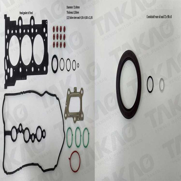 Junta Completa c/ Retentores (JG)-1.0L 12V F3LBG HB20 Flex