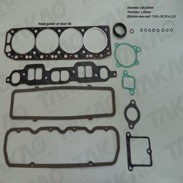 Junta Superior c/ Retentor (JG) - Emp. Motor GM 151 - 2.5L 8V SOHC GM 2.5L 8V 151 Caravan, Opala
