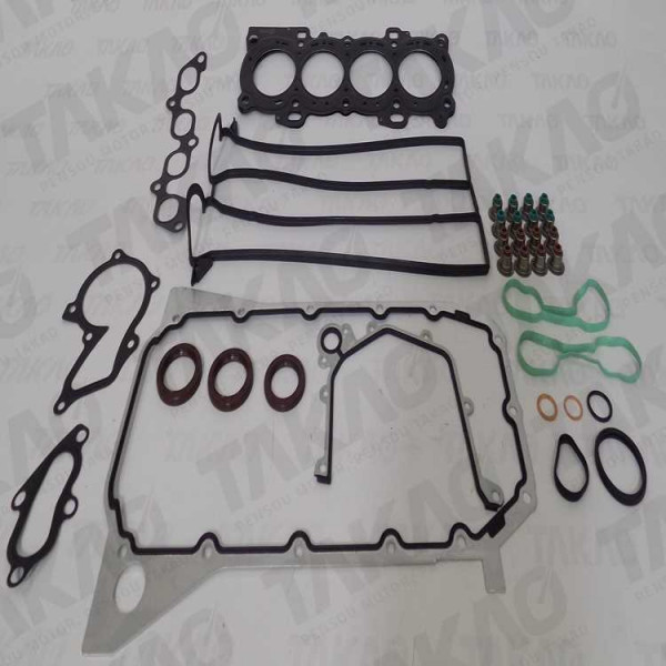 Junta Completa s/ Retentor Traseiro (JG) - Ford 1.4L 16V DOHC Courier, Fiesta Gasolina