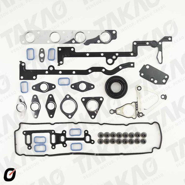 Junta Completa s/ Cabecote s/ Retentor Traseiro (JG) - Ford 2.4L 16V Duratorq Transit  08 até 11 Diesel/Turbo