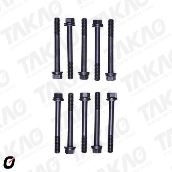Parafuso de Cabeçote (JG) - Emp. Motor Mazda FE-2.0L/ F2-2.0L 8V Hyster, Yale FE - Injeção
